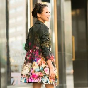 RED Valentino Floral Print Jacket Coat XS